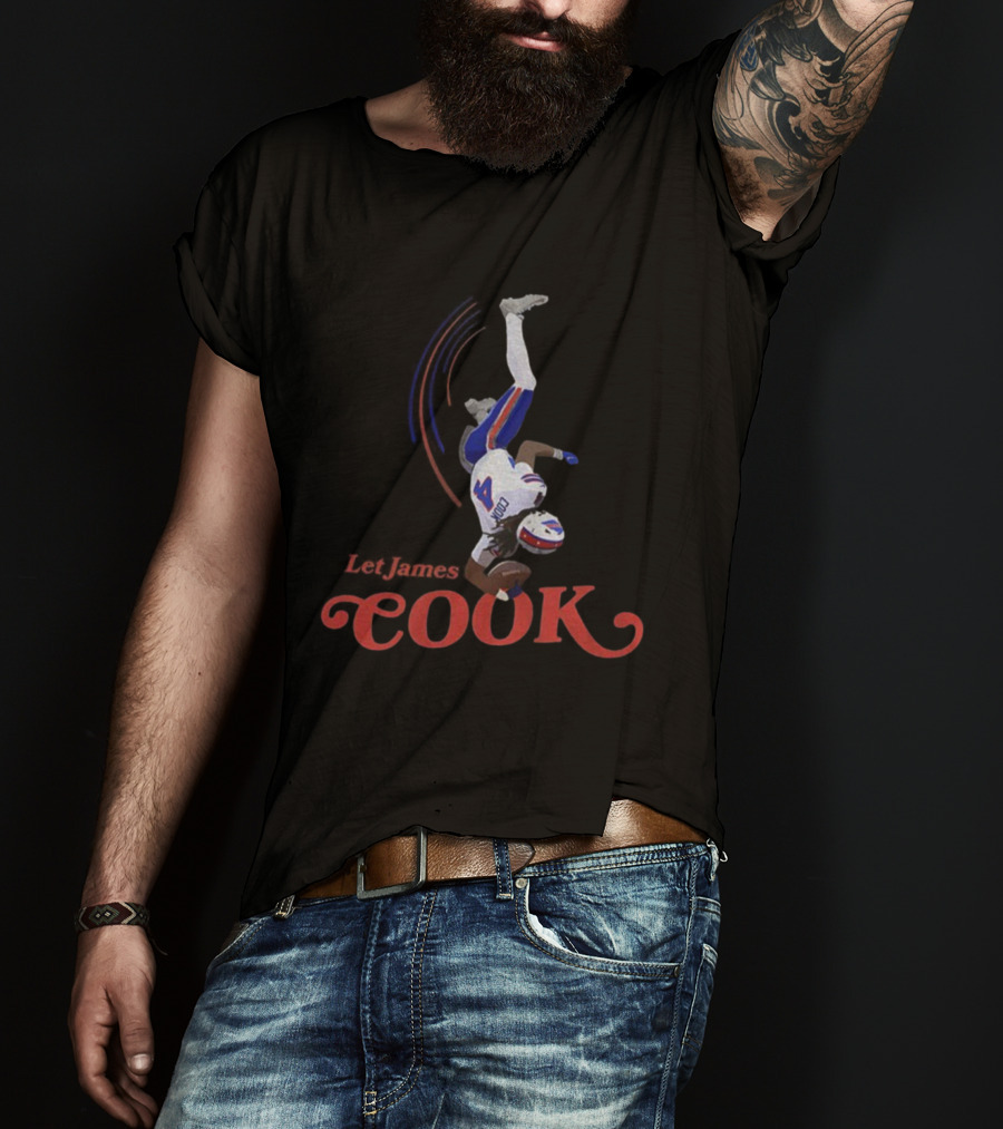 Let James Cook Buffalo Bills Touchdown NFL 2025 Bills Mafia T-Shirt