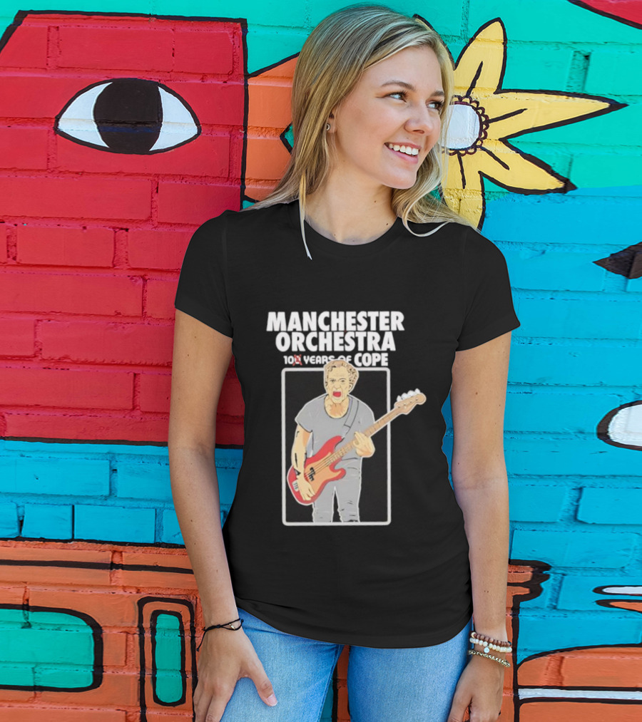 Manchester Orchestra 100 Years Of Cope Bass Guitar Illustration T-Shirt