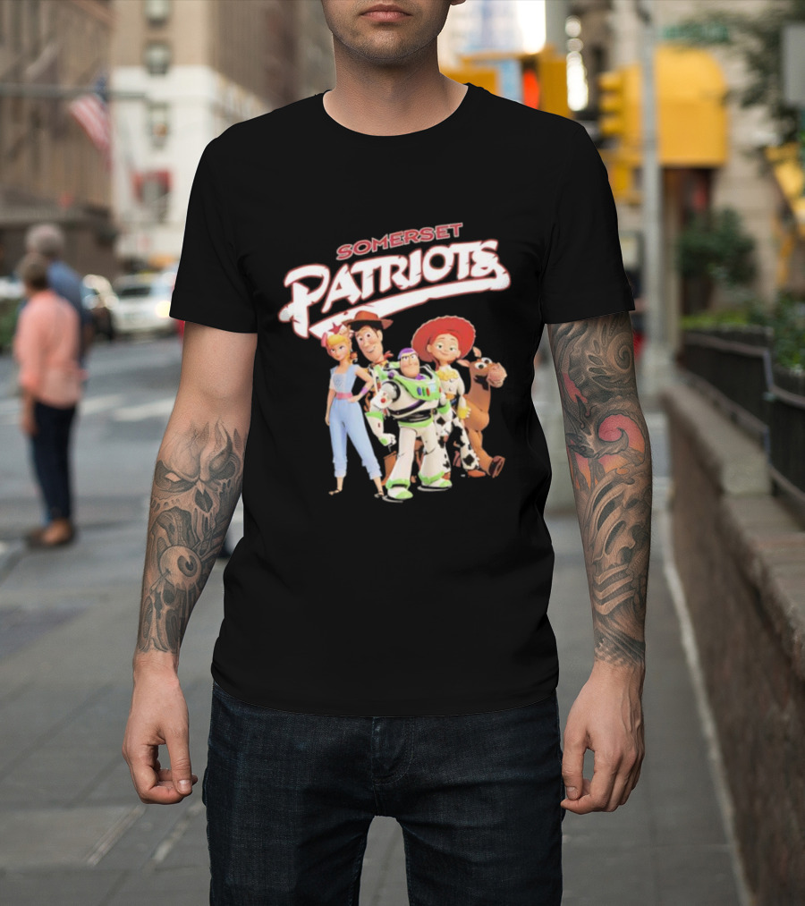 Somerset Patriots Toy Story Buzz Woody Jessie Bo Peep Bullseye T-Shirt