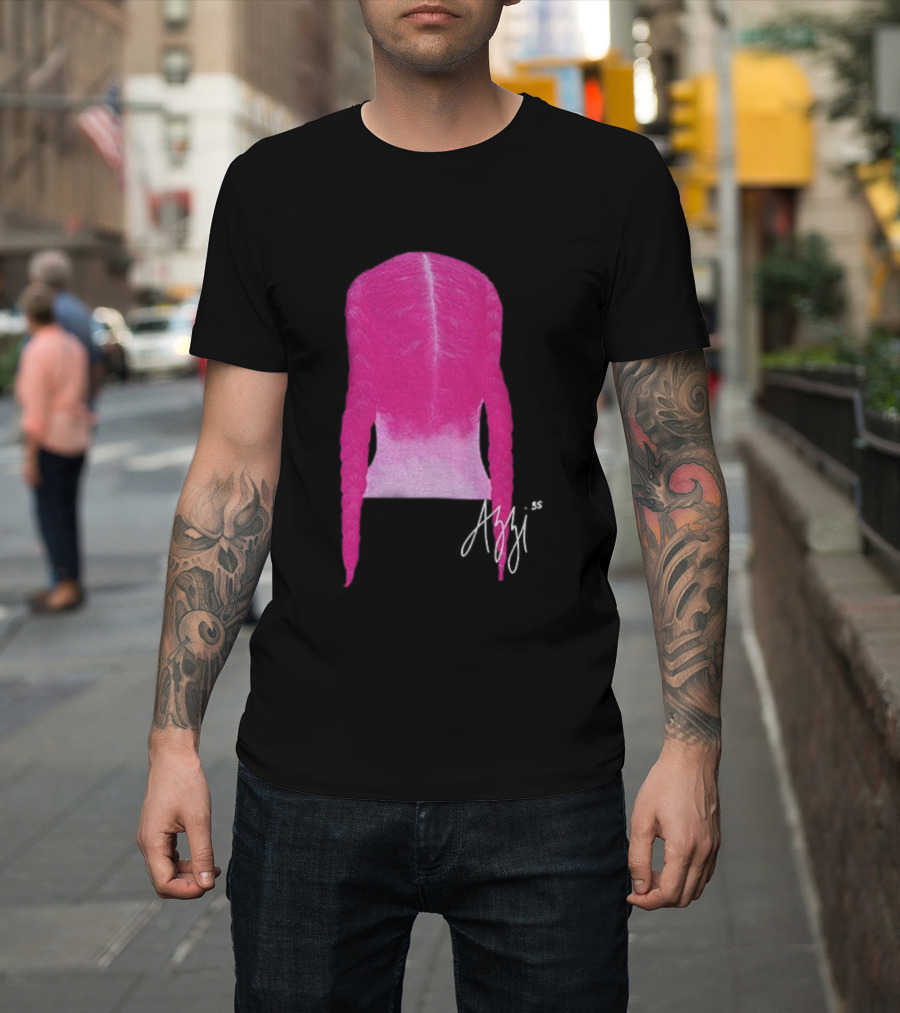 Azzi Fudd Iconic Pink Braid Signature T-Shirt