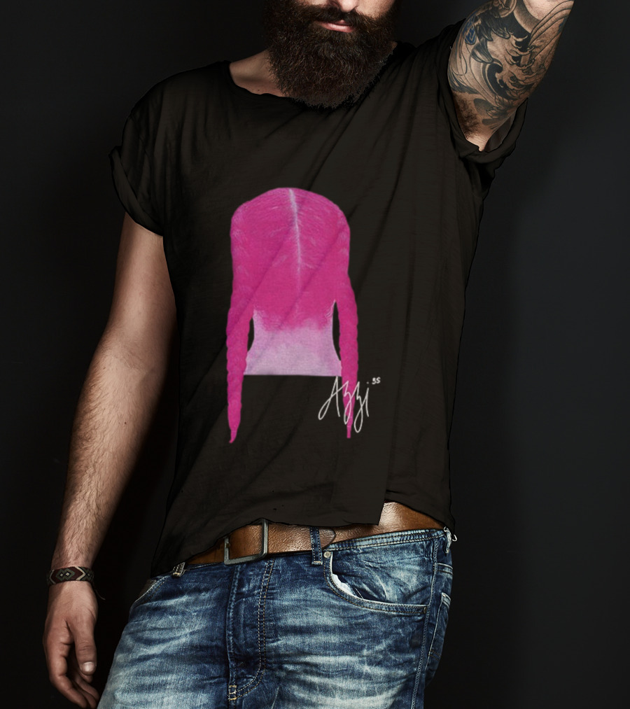 Azzi Fudd Iconic Pink Braid Signature T-Shirt