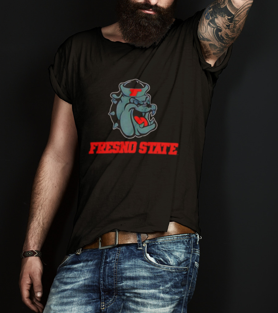 Fresno State Bulldogs California State University Mascot T-Shirt