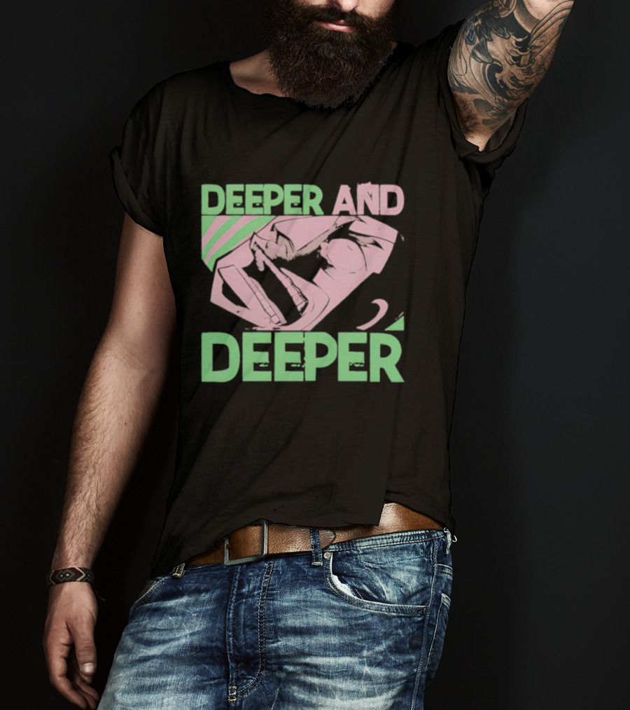 Gyakkyou Burai Kaiji Hakairoku-hen Deeper And Deeper Manga Art T-Shirt