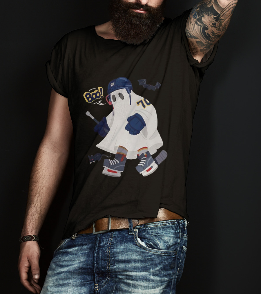 Florida Panthers NHL Halloween Boo Hockey Ghost 70 T-Shirt