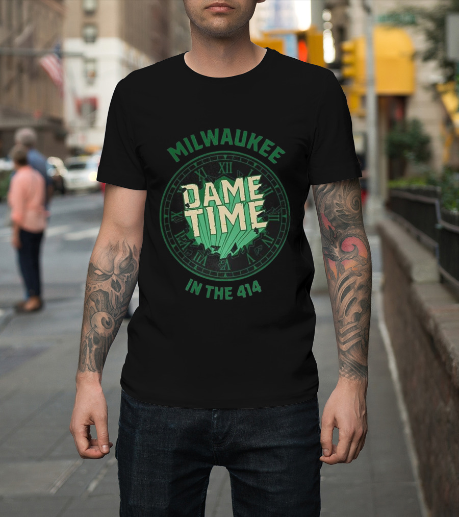 Milwaukee Dame Time In The 414 Basketball Dime Time T-Shirt
