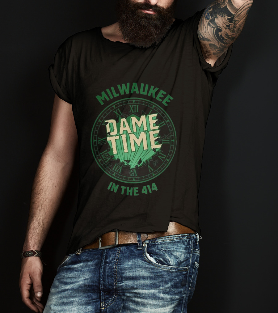 Milwaukee Dame Time In The 414 Basketball Dime Time T-Shirt