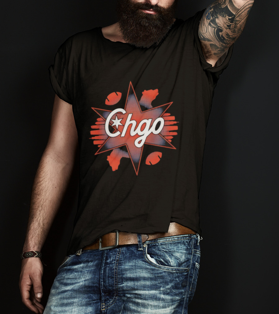 Chgo Star Football Claws T-Shirt