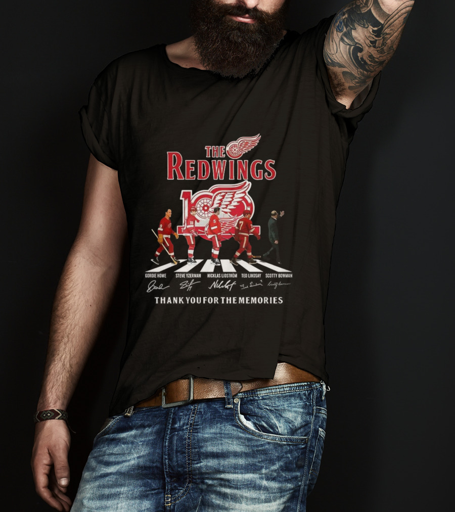 The Red Wings 100th Anniversary Thank You For The Memories Crosswalk T-Shirt