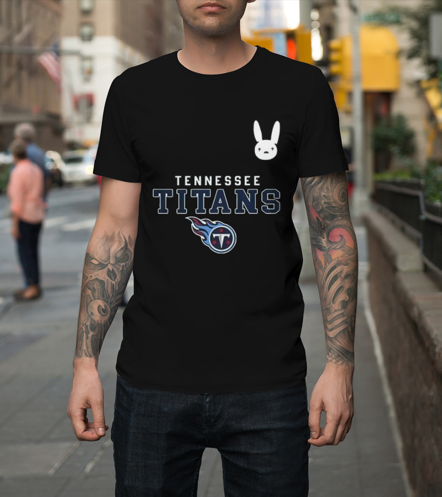 Tennessee Titans Bad Bunny DTMF Collaboration T-Shirt