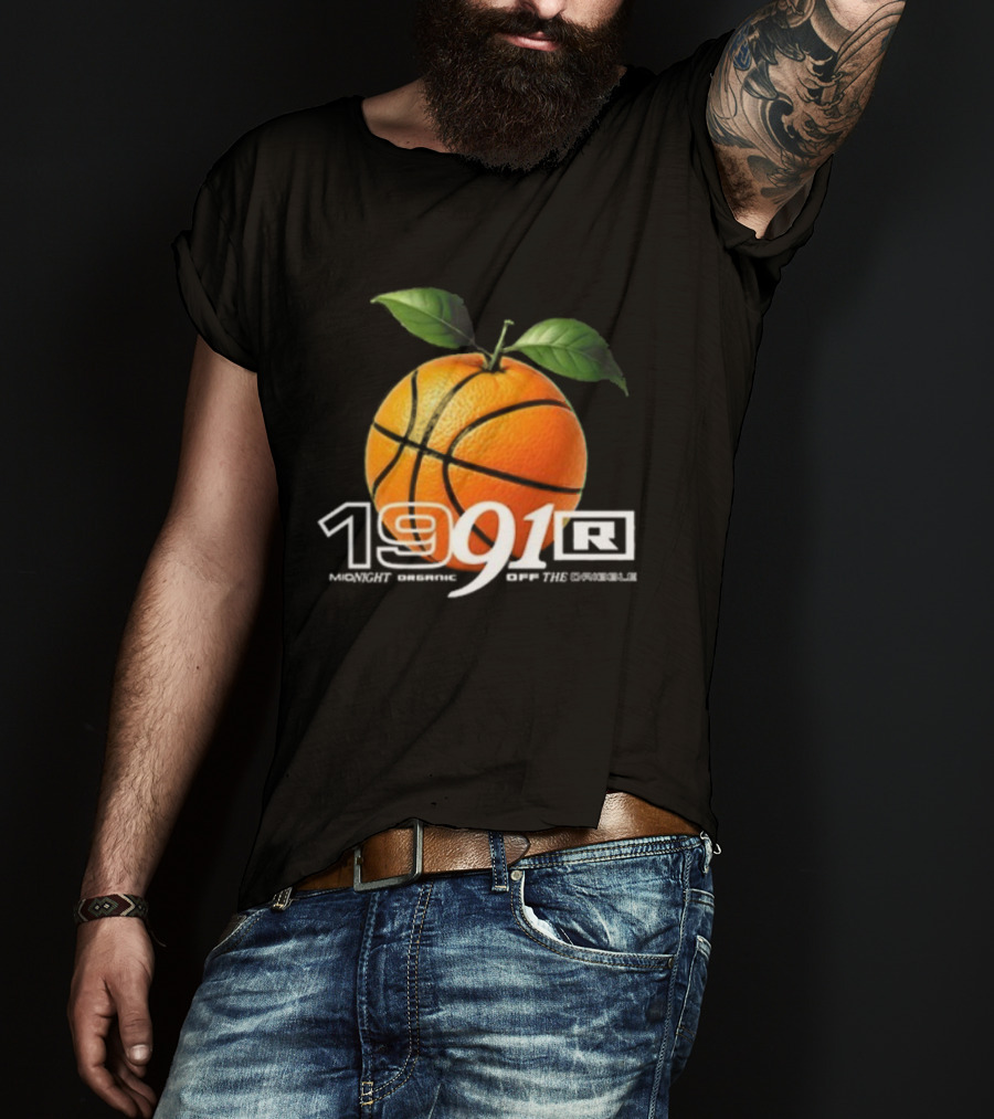 Larry June TFM 1991 Midnight Organic Off The Dribble 2.0 Basketball Orange T-Shirt