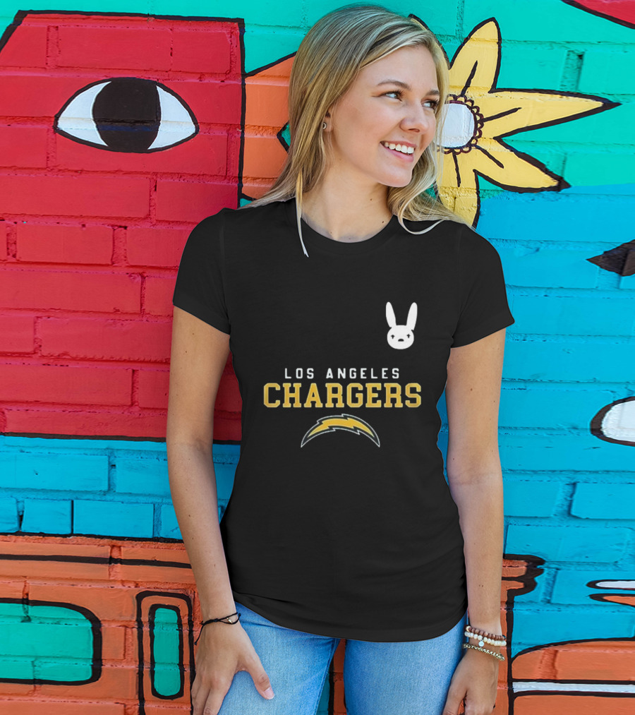 Los Angeles Chargers DTMF Bad Bunny Collaboration T-Shirt