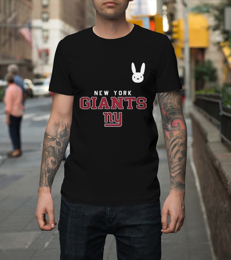 New York Giants NY DTMF Bad Bunny Collaboration T-Shirt