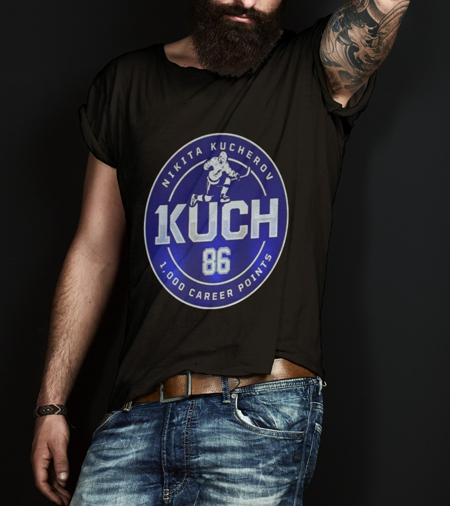 Nikita Kucherov KUCH 86 1000 Career Points T-Shirt