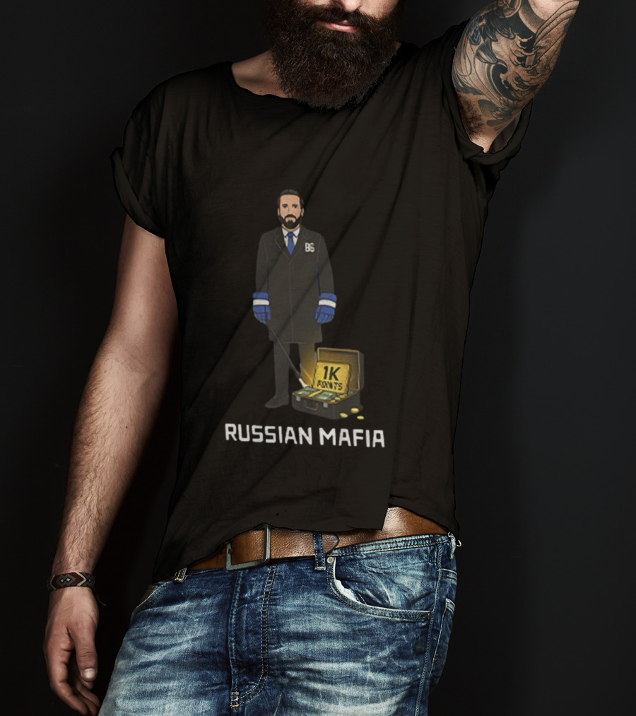 Russian Mafia Nikita Kucherov 1K Points Milestone Tampa Bay Lightning T-Shirt