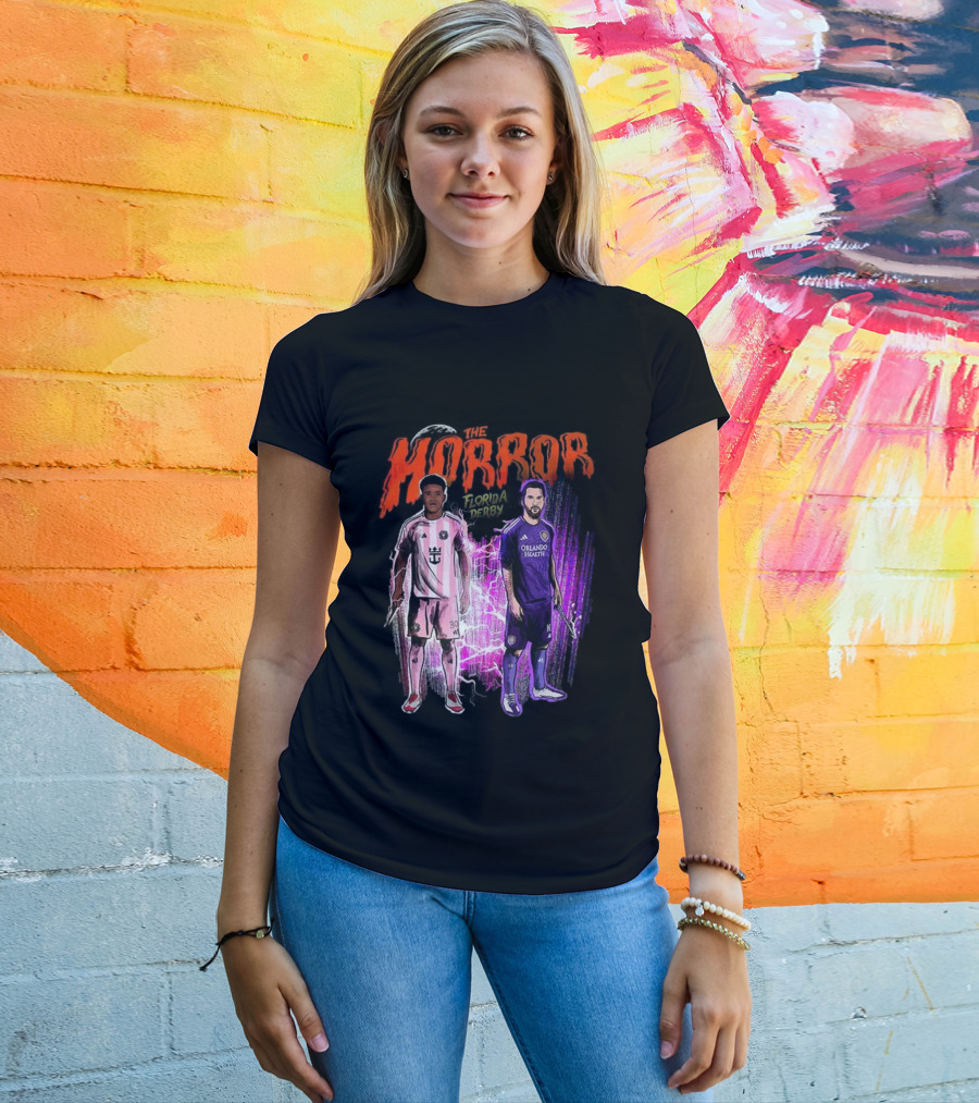 Florida Derby Horror Halloween With Miami And Orlando Players T-Shirt