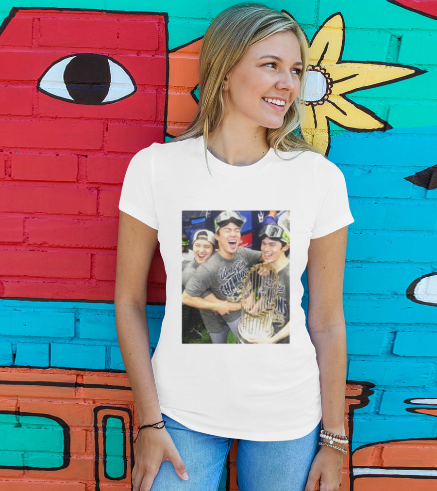 Los Angeles Dodgers World Series Champions 2025 Celebration Moment T-Shirt