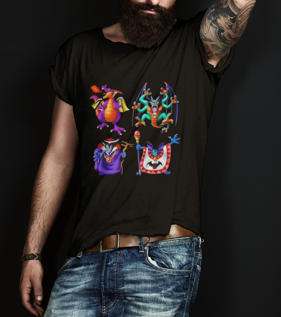 Dragon Quest I & II HD-2D Remake Iconic Boss Monsters Compilation T-Shirt