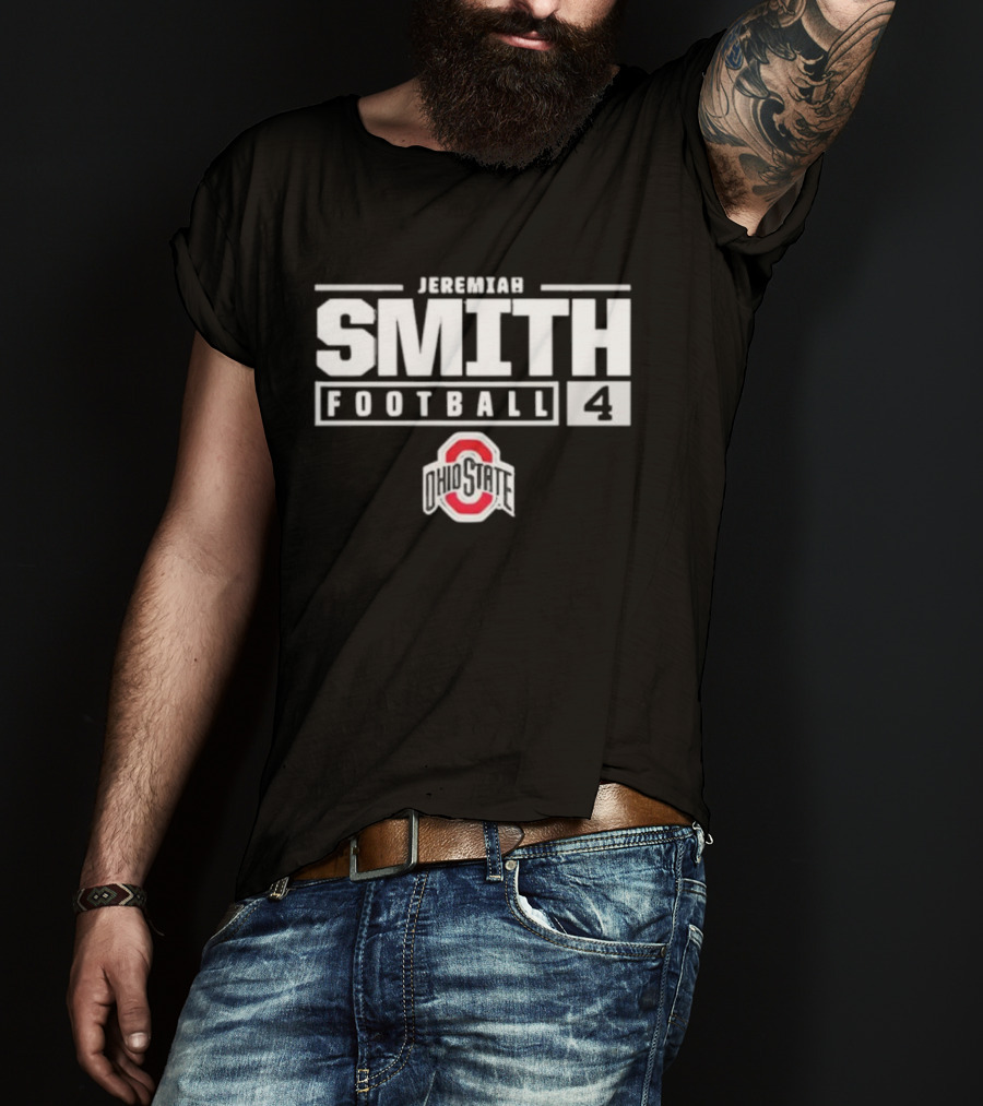 Jeremiah Smith Football 4 Ohio State Buckeyes T-Shirt