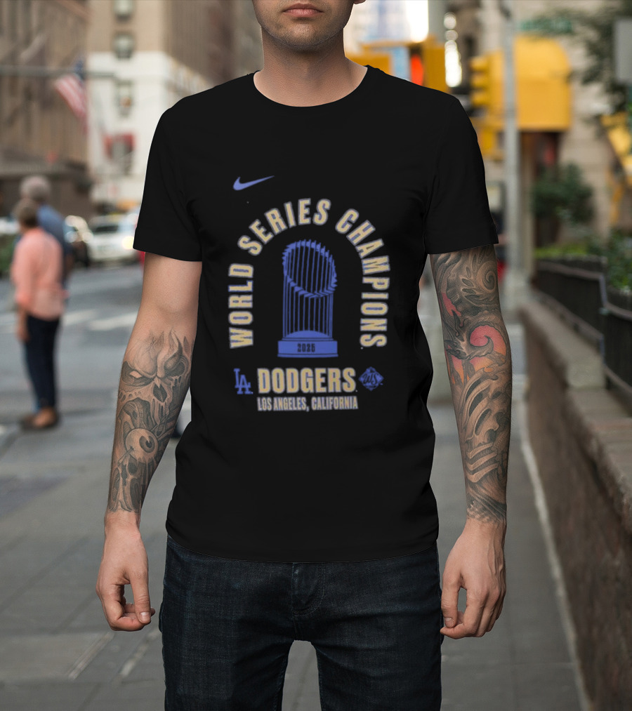 Nike Los Angeles Dodgers 2025 World Series Champions California T-Shirt