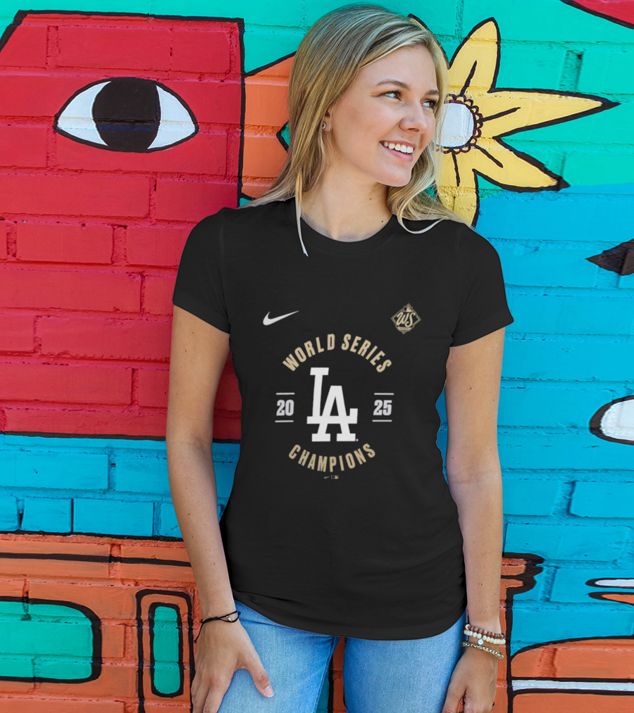 Los Angeles Dodgers Nike World Series 2025 Champions LA T-Shirt