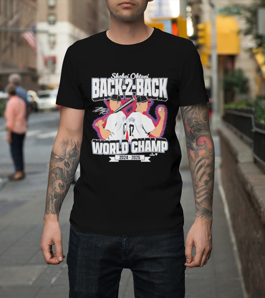 Shohei Ohtani Back-2-Back World Champ 2024 2025 T-Shirt