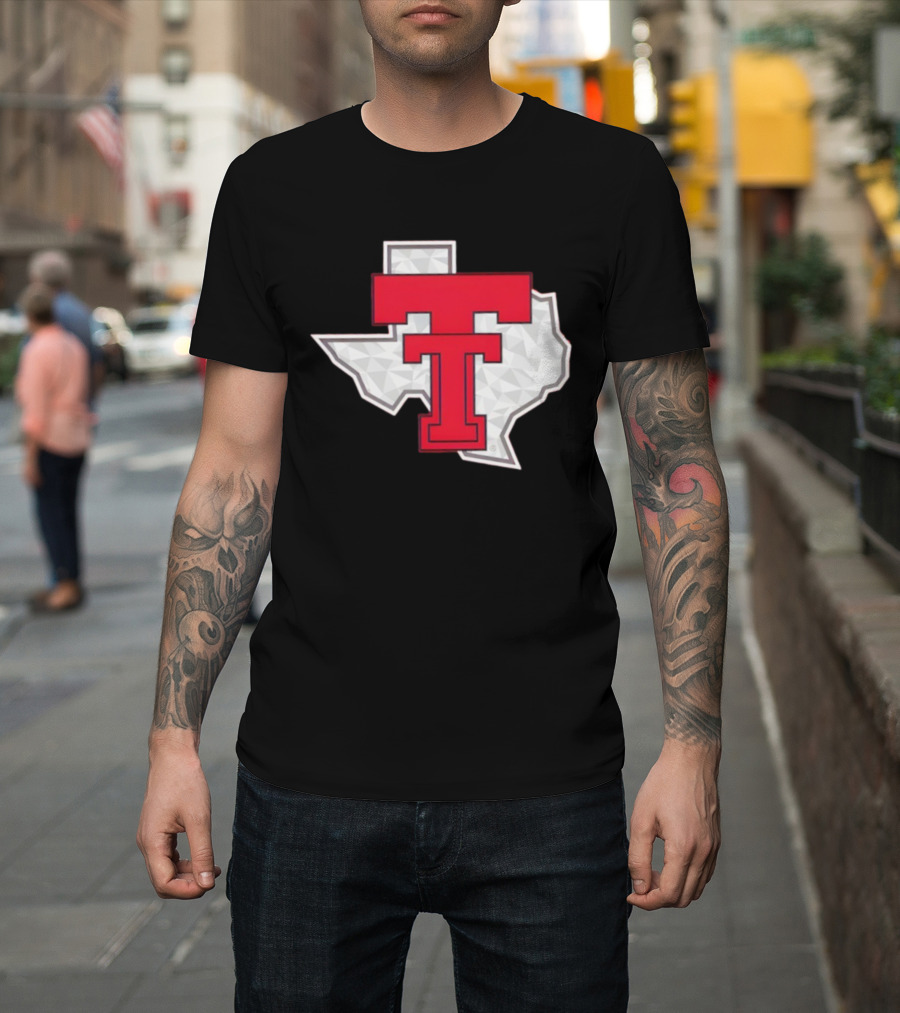 Texas Tech Red Raider Galvanized Pride State Emblem T-Shirt
