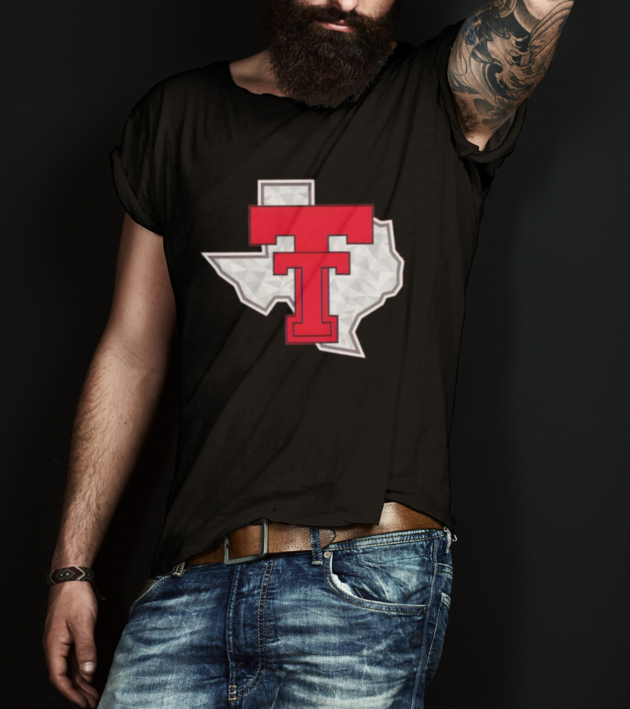 Texas Tech Red Raider Galvanized Pride State Emblem T-Shirt
