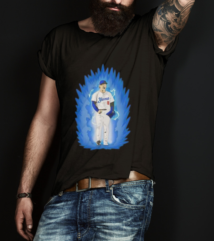Yoshinobu Yamamoto Super Saiyan Yama 18 Los Angeles Dodgers T-Shirt