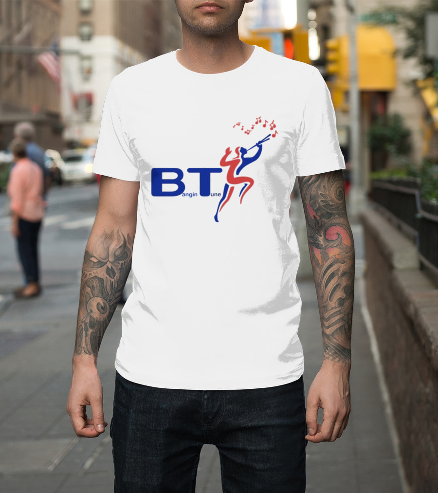 BT Bangin Tune Music Notes Jazz Player T-Shirt