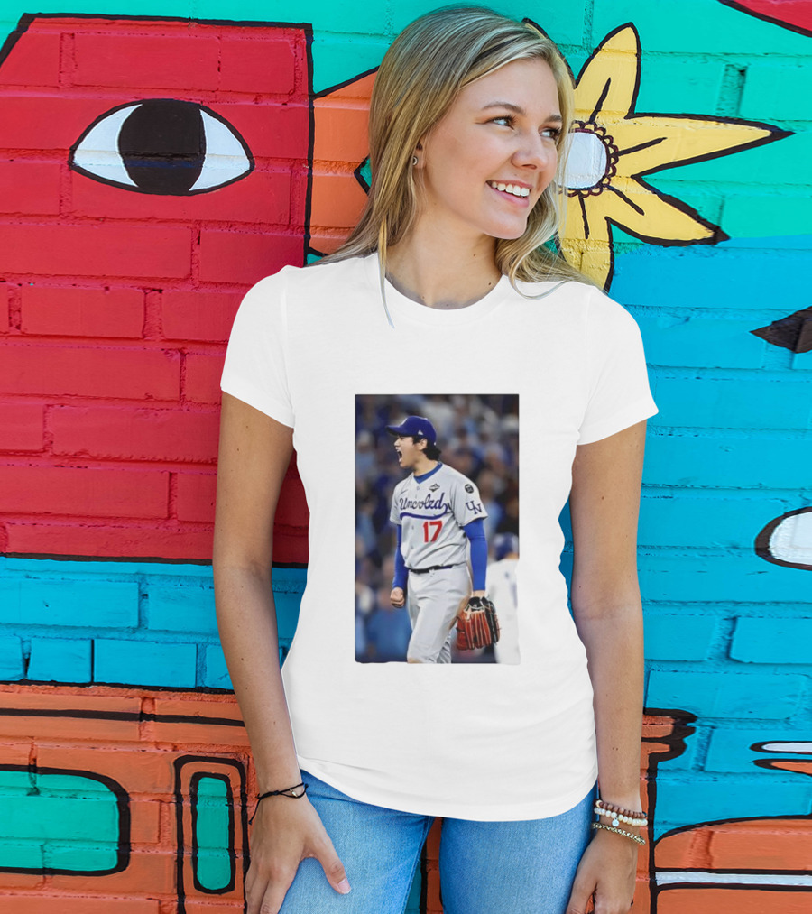 Shohei Ohtani Uncoded LA Player Number 17 T-Shirt