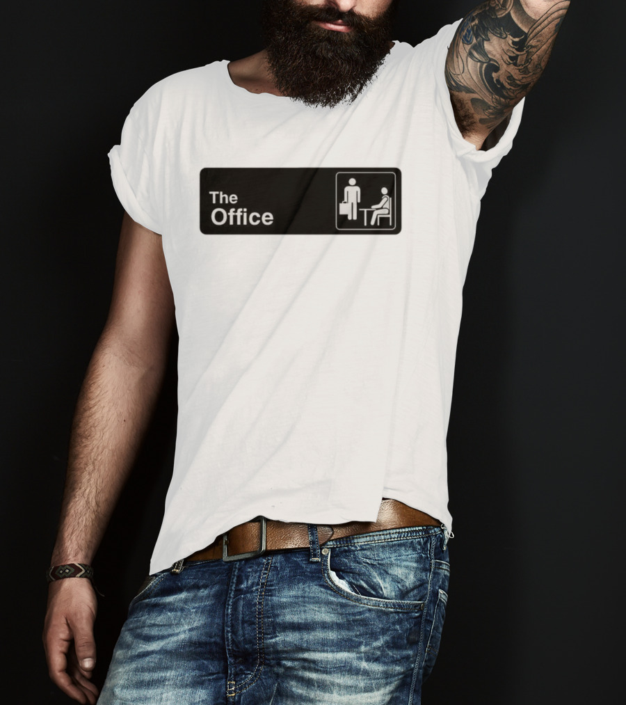The Office Black And White Iconic Symbol Design T-Shirt