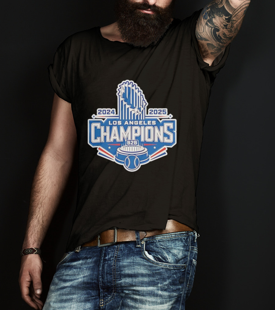 2024 2025 Los Angeles B2B Champions Baseball Cup T-Shirt