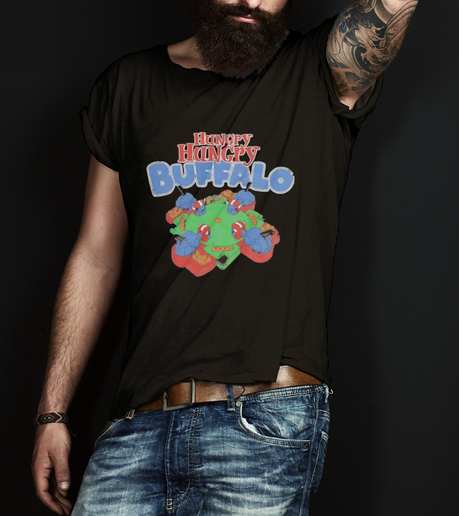 Hungry Hungry Buffalo Board Game Parody Buffalo Bills Fans T-Shirt