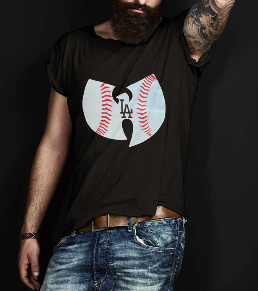 Los Angeles Dodgers Wu Tang Clan Baseball Collaboration T-Shirt