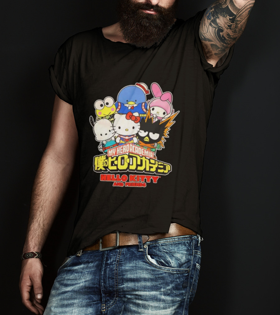 My Hero Academia Boku No Hiro Akademia Hello Kitty And Friends T-Shirt