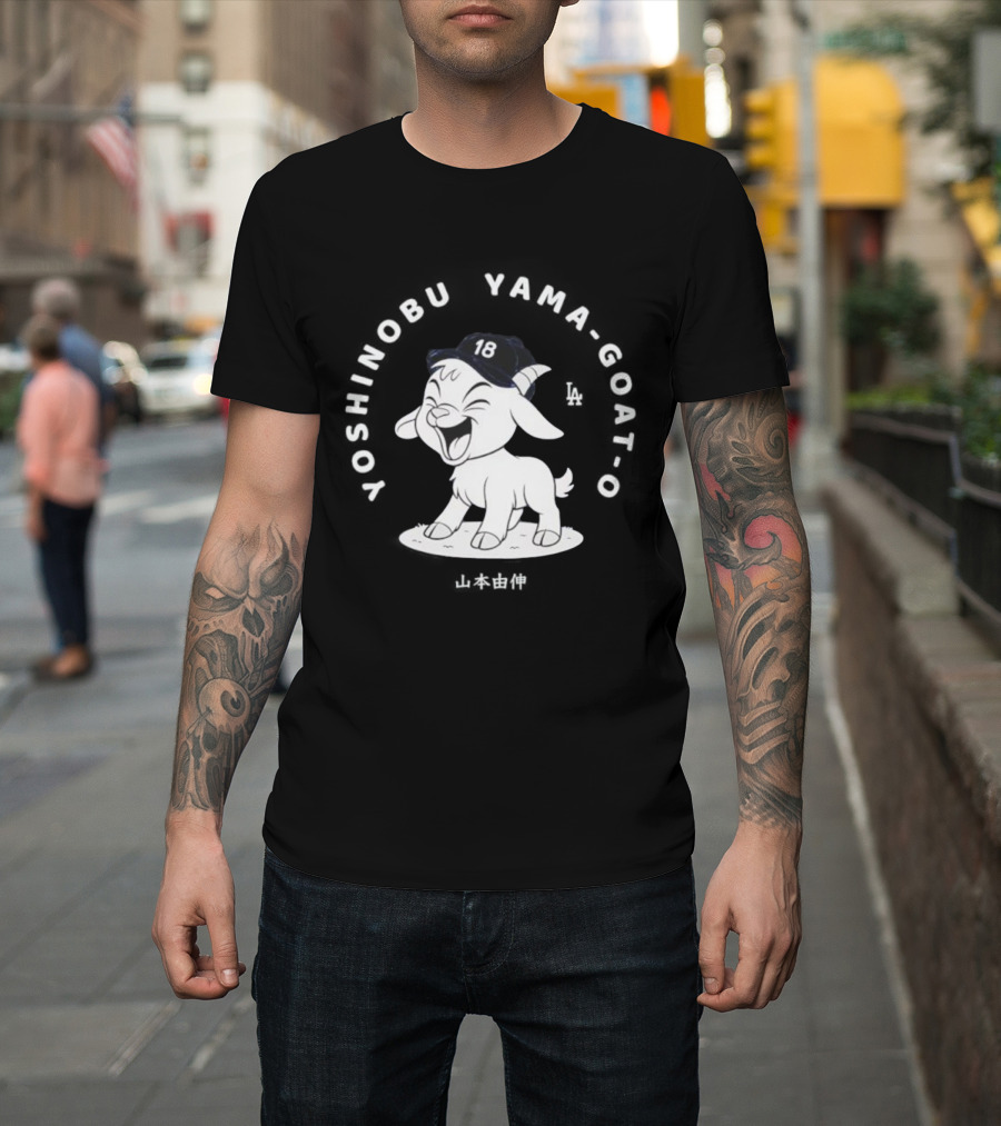 Yoshinobu Yamamoto GOAT 18 Los Angeles Dodgers T-Shirt