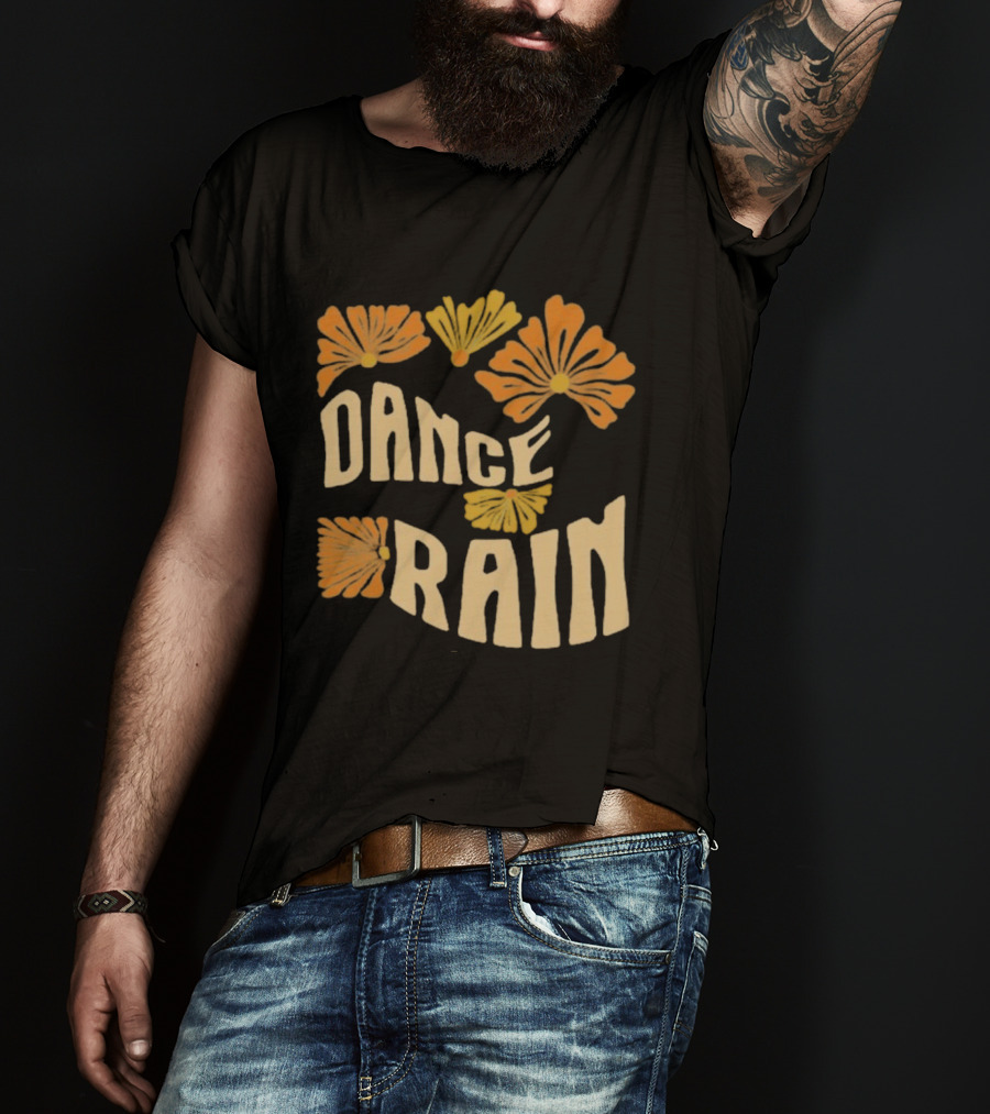 Charles Wesley Godwin Dance Rain Floral Pattern T-Shirt