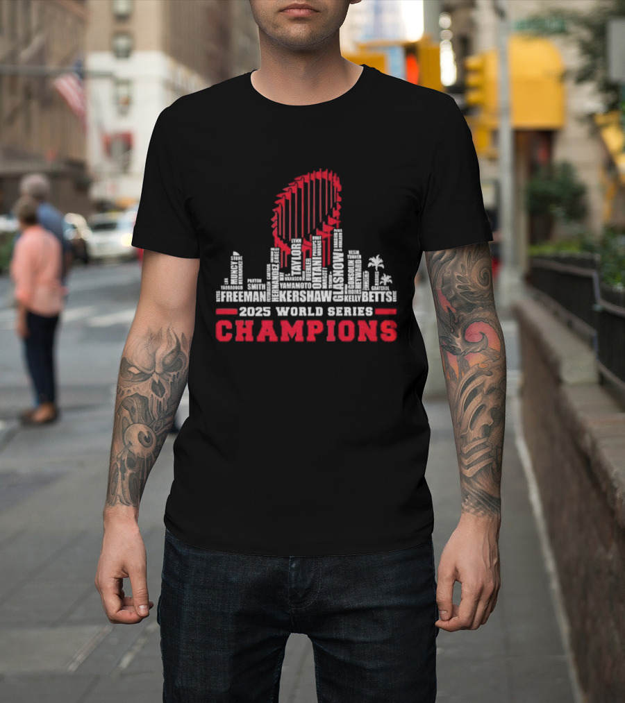 Philadelphia Phillies 2023 World Series Champions Skyline Celebration T-Shirt