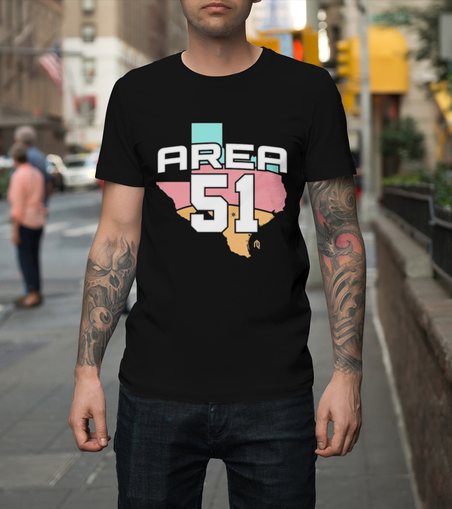 San Antonio Spurs Area 51 Texas Basketball Theme T-Shirt