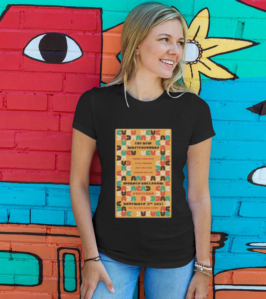 The New Mastersounds Wonder Ballroom November 2 2025 Portland To-Ta Top Now Tour T-Shirt