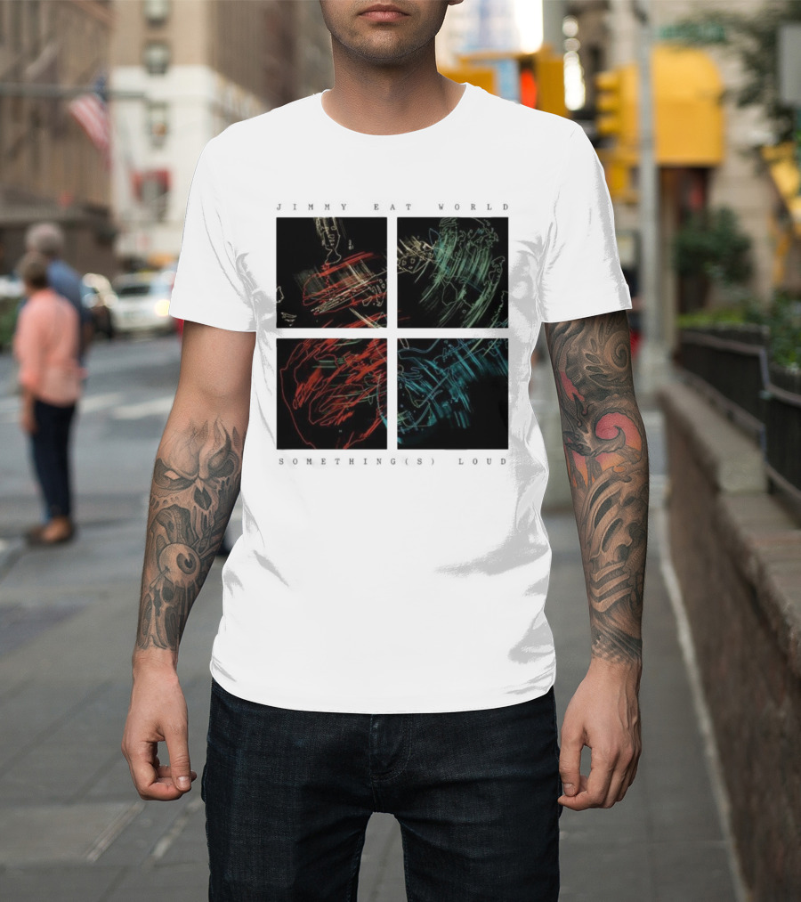 Jimmy Eat World Somethings Loud Quad Abstract Art T-Shirt