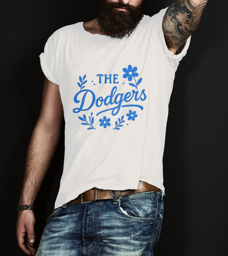 Floral Dodgers World Series 2025 Los Angeles Dodgers Flowers T-Shirt