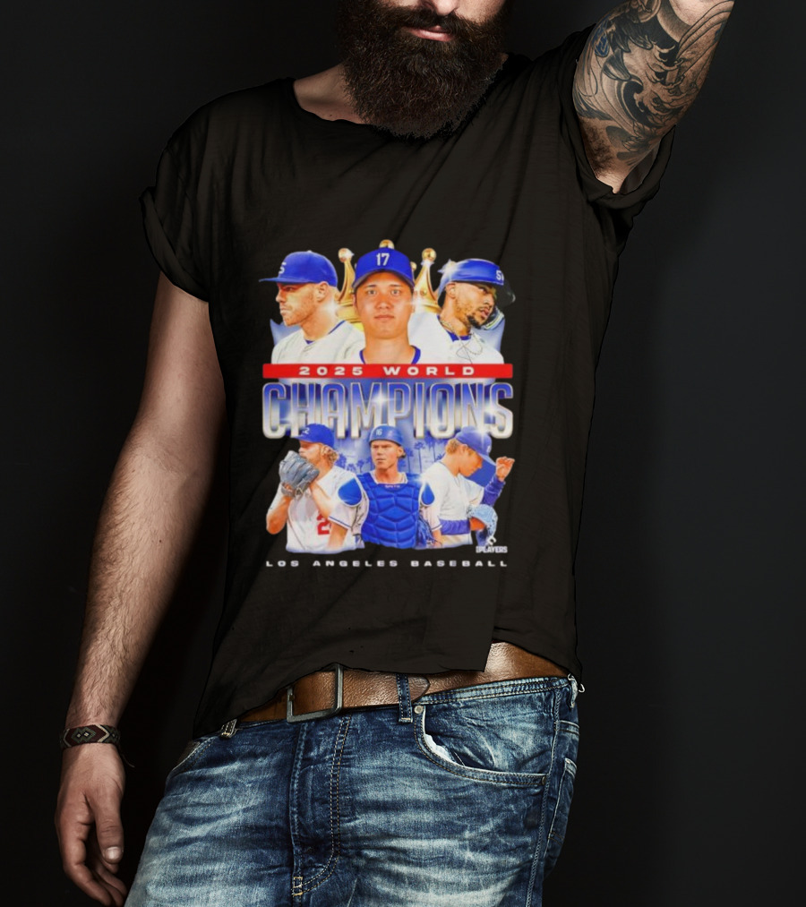 2025 World Champions Los Angeles Baseball Series T-Shirt
