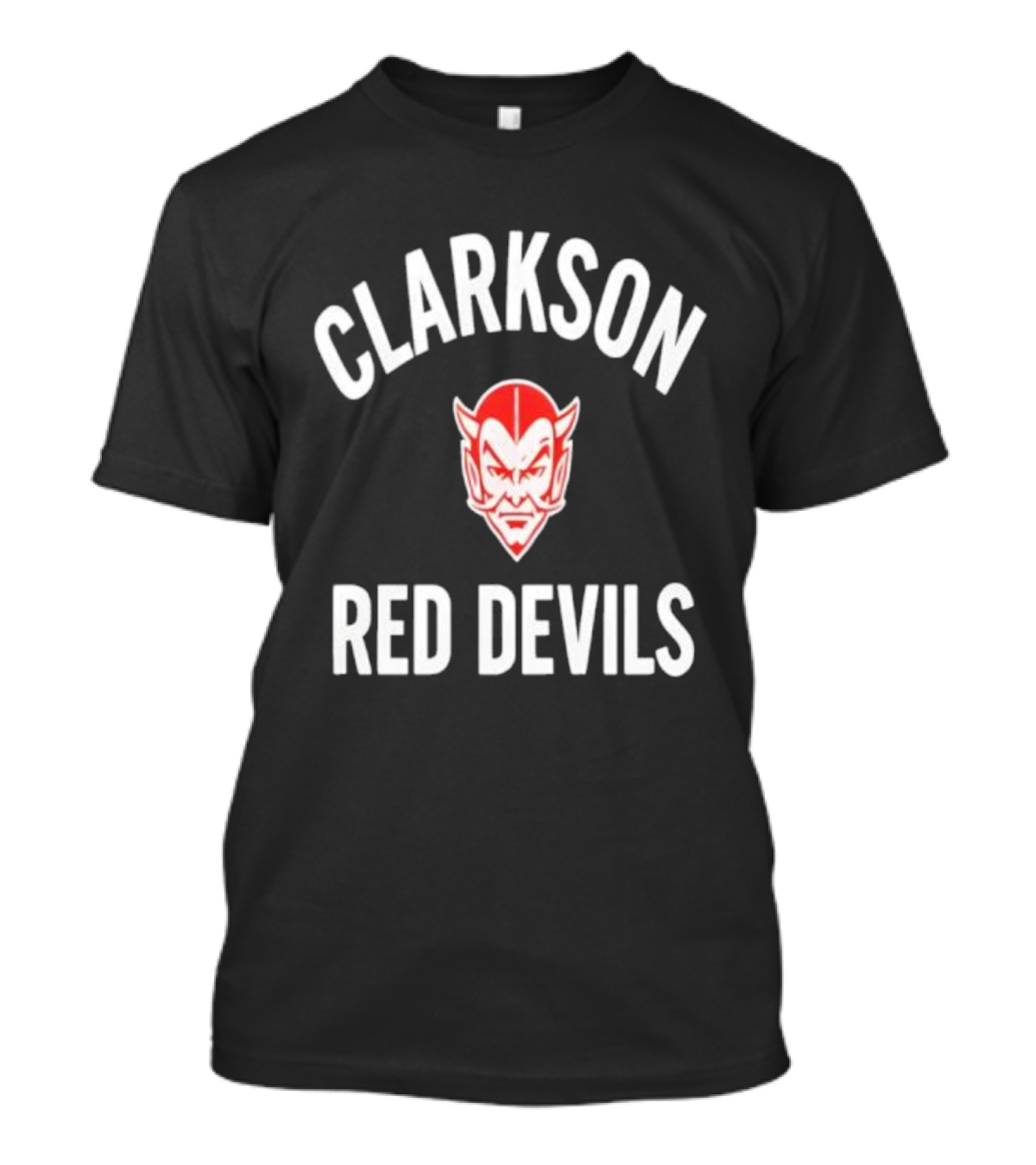 CLARKSON RED DEVILS Vintage Sports Team Emblem T-Shirt