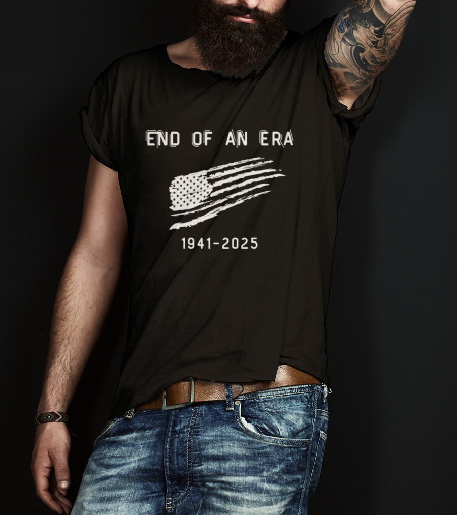 Dick Cheney End Of An Era 1941-2025 American Flag T-Shirt