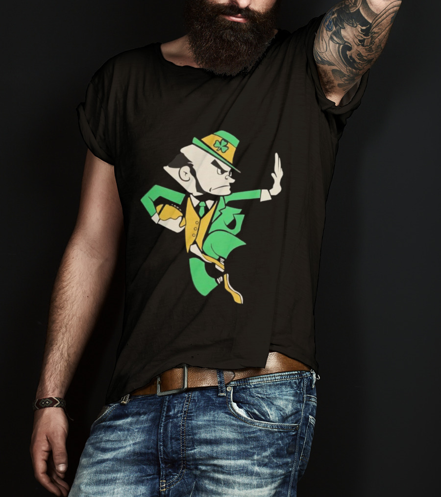 Notre Dame Fighting Irish Traditional Leprechaun Mascot T-Shirt
