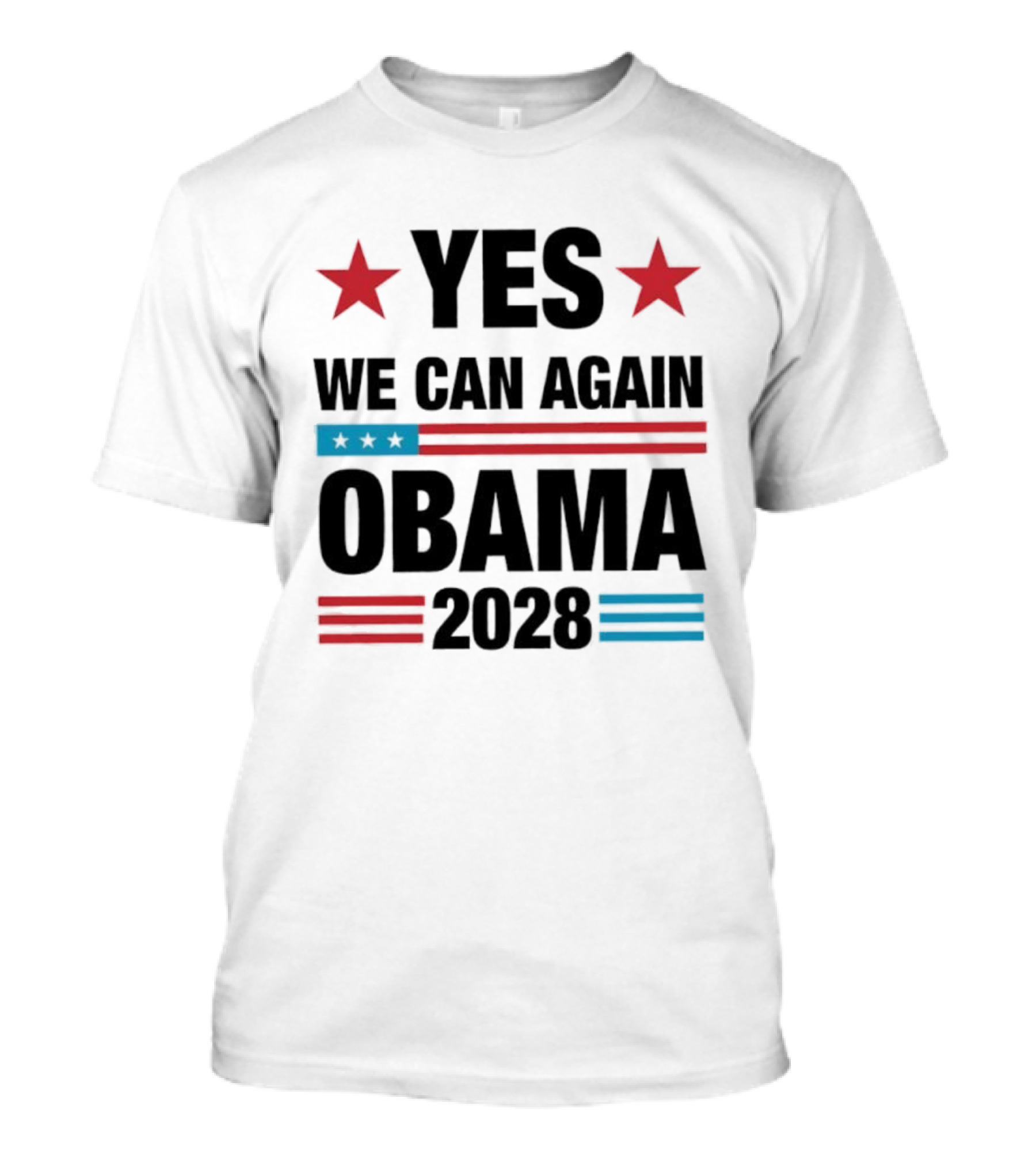 Yes We Can Again Obama 2028 Political Campaign T-Shirt