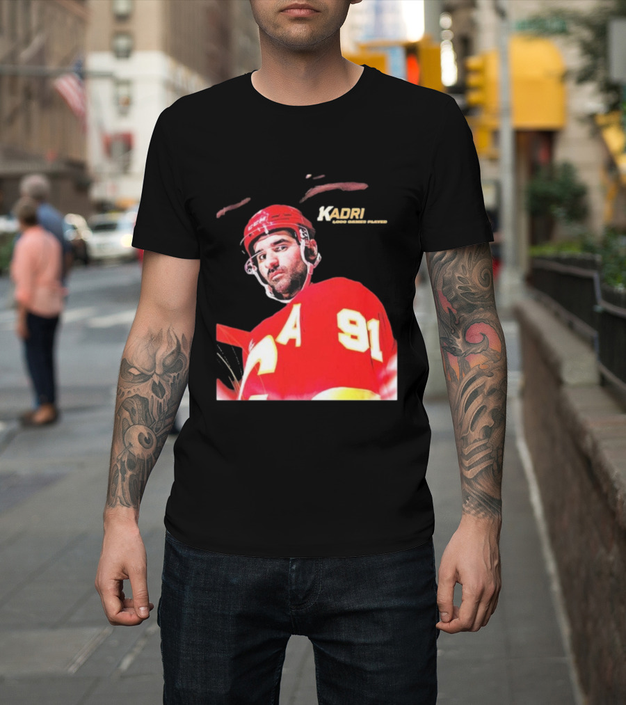 Kadri Calgary Hockey 91 Achievement Milestone T-Shirt