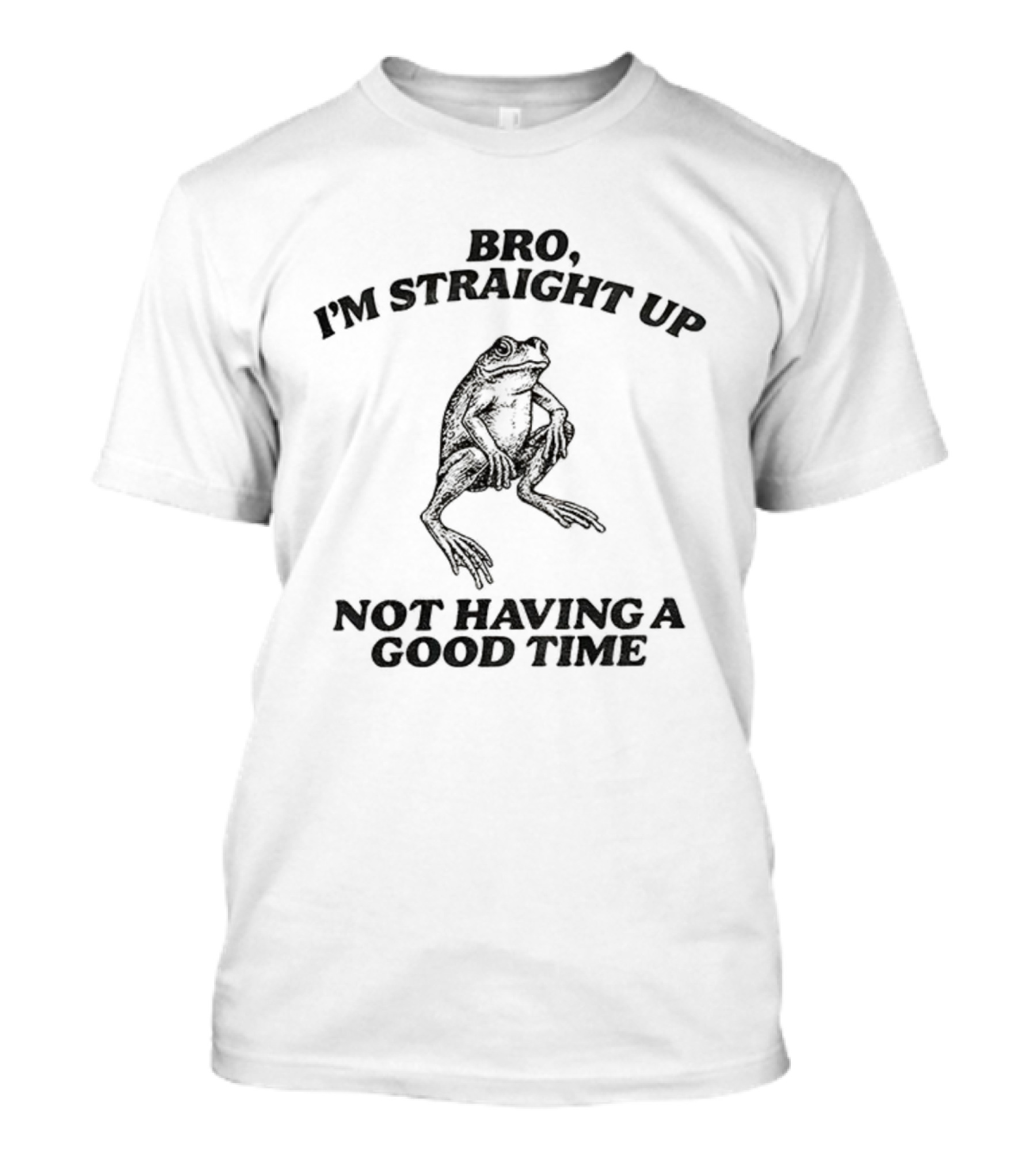 Bro I'm Straight Up Not Having A Good Time Frog T-Shirt
