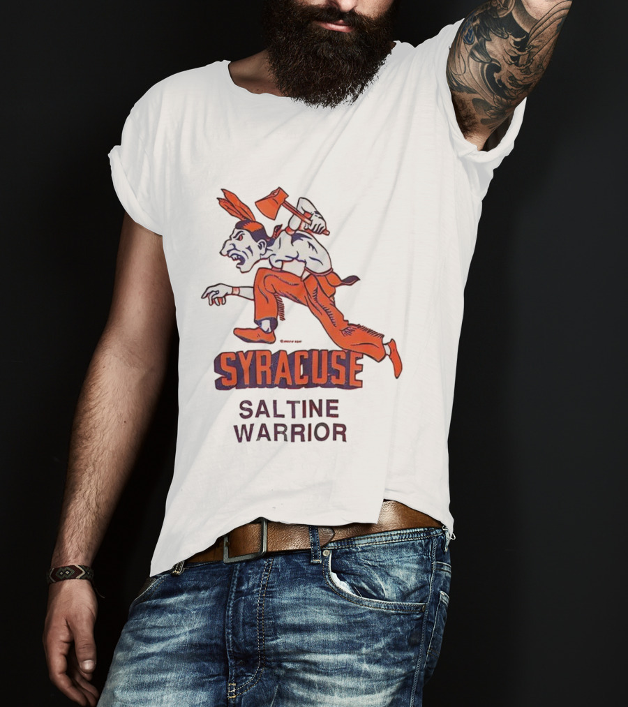 Syracuse Saltine Warrior Vintage Mascot Image T-Shirt